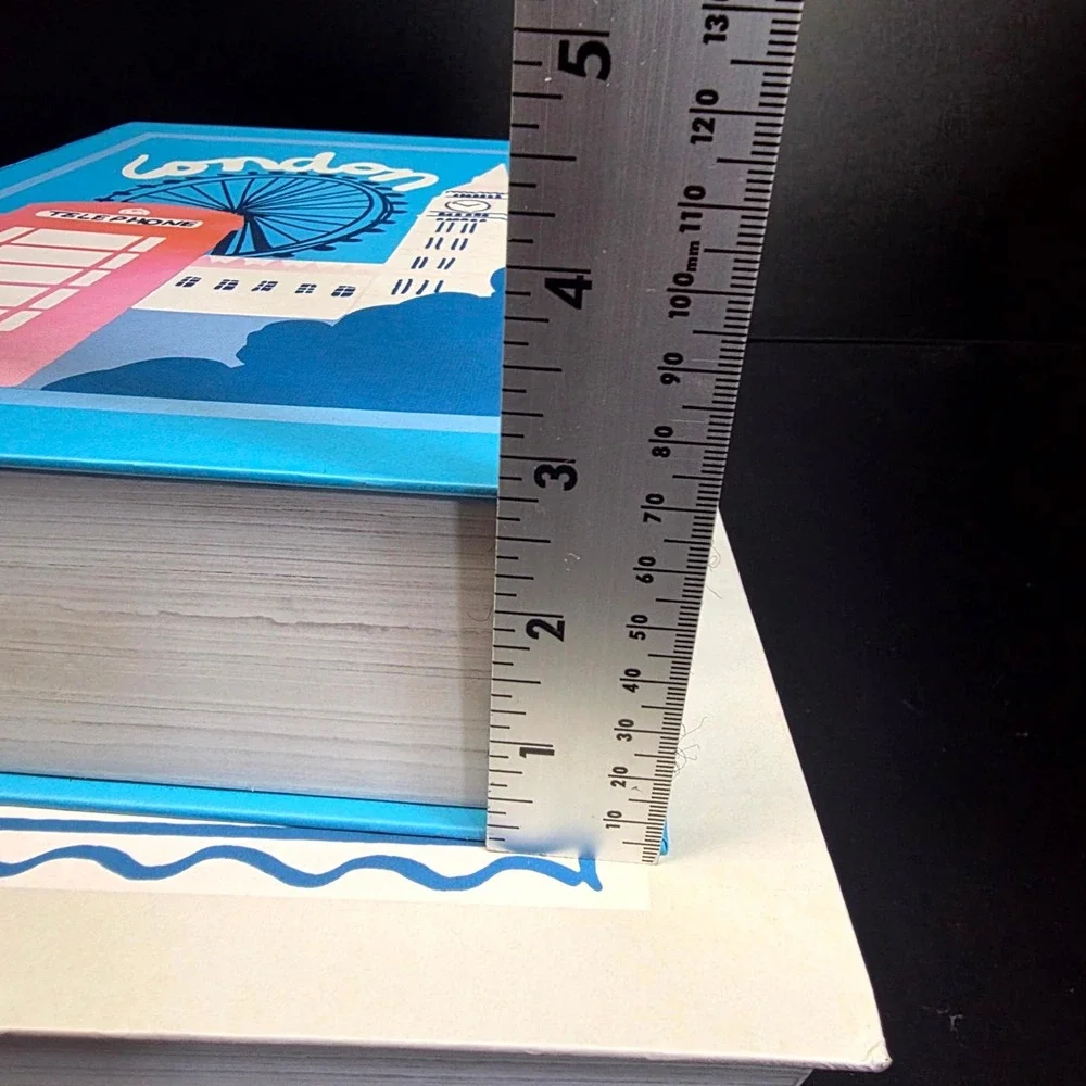 Molly & Rex Decorative Book Boxes Set of 2 Paris London Magnetic Storage Blue